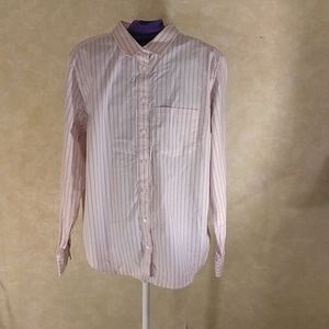 Lands' Endpinl Stripped Button Down Shirt